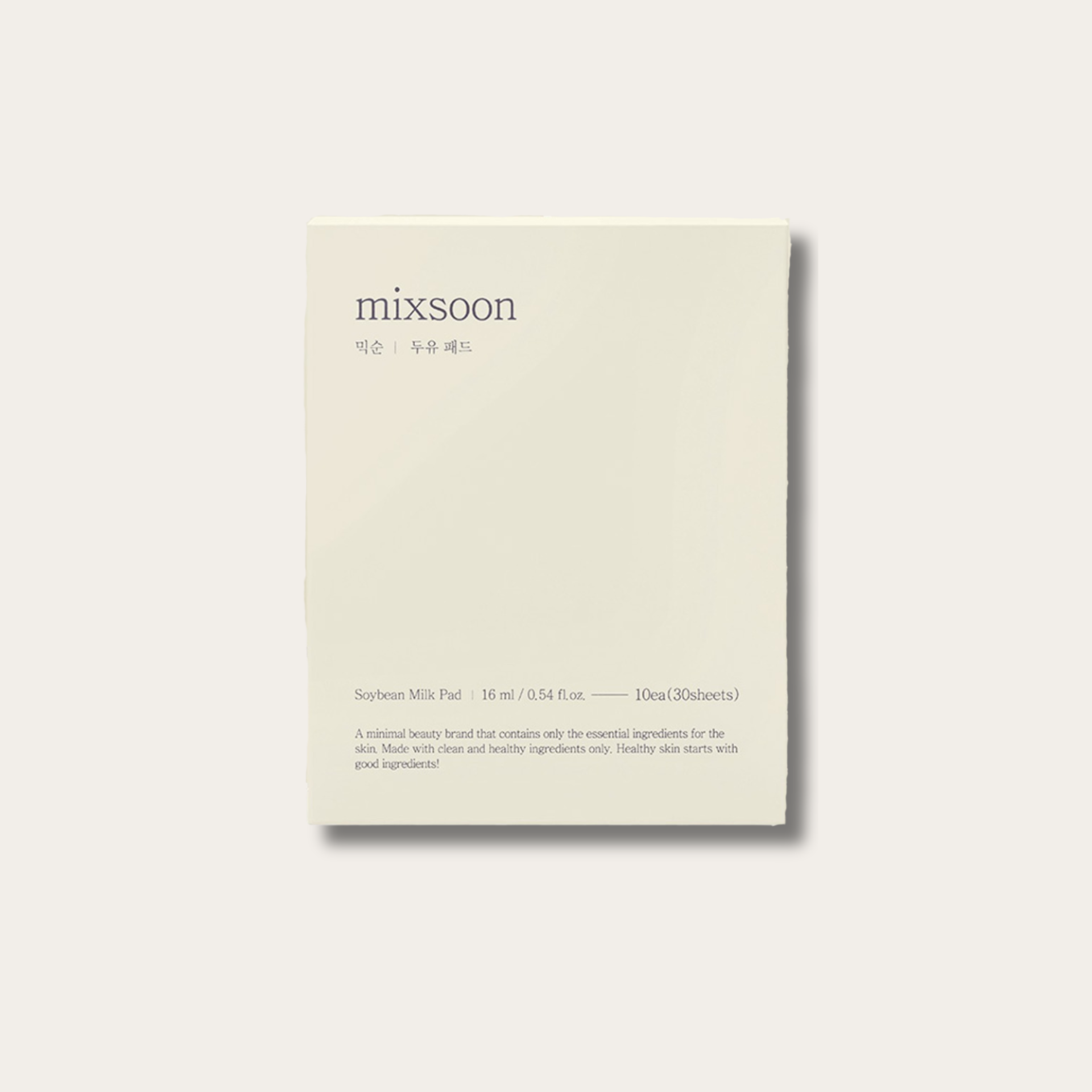 Pads Hydratants Soybean Milk Pad - 10 Disques Nourrissants | Mixsoon