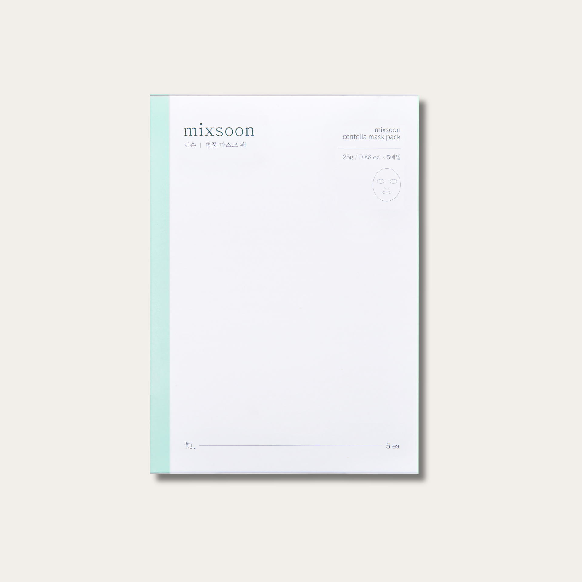Masques en Tissu Centella Sheet Mask - Pack de 5 Apaisants | Mixsoon